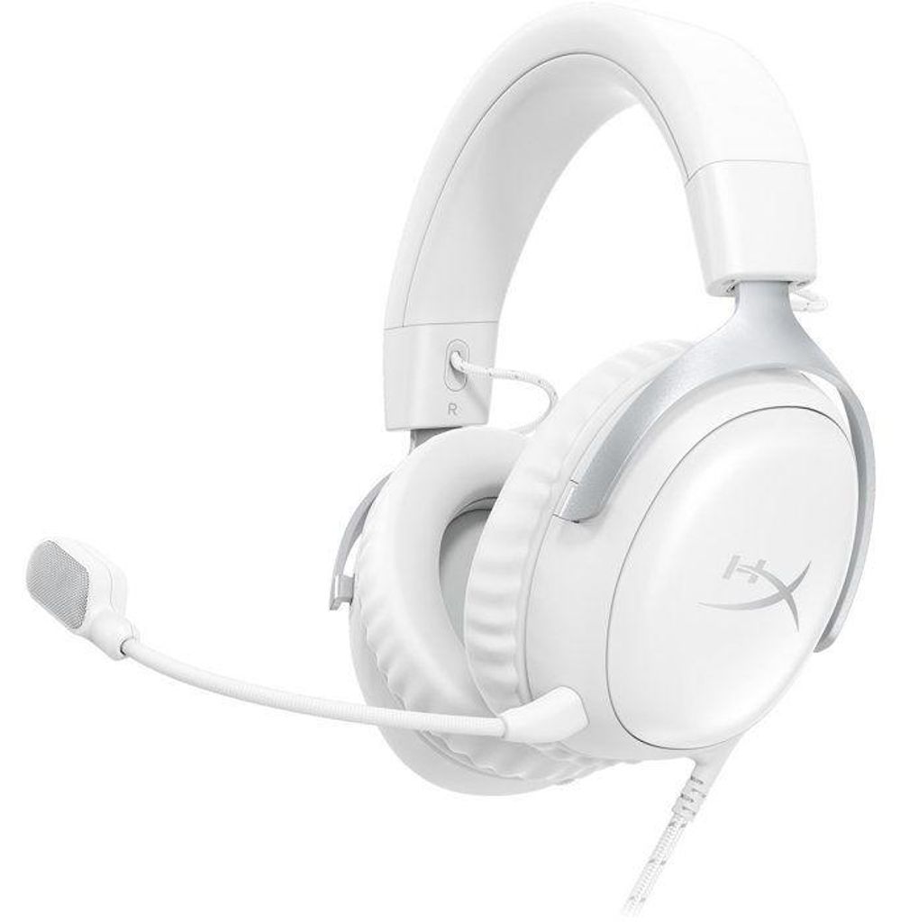 HyperX Cloud III – Gaming-Headset (Weiß), Kabelgebunden, 10 Produktbild 
