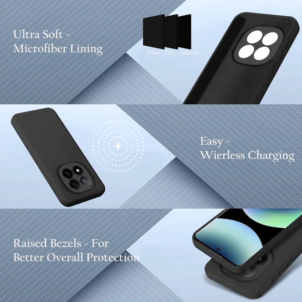 Cadorabo Custodia per Xiaomi Redmi Note 14 Pro Plus 5G Custodia in silicone per telefoni cellulari Custodia in silicone liquido, custodia protettiva resistente ai graffi e agli urti per Xiaomi Redmi Note 14 Pro Plus 5G - 4