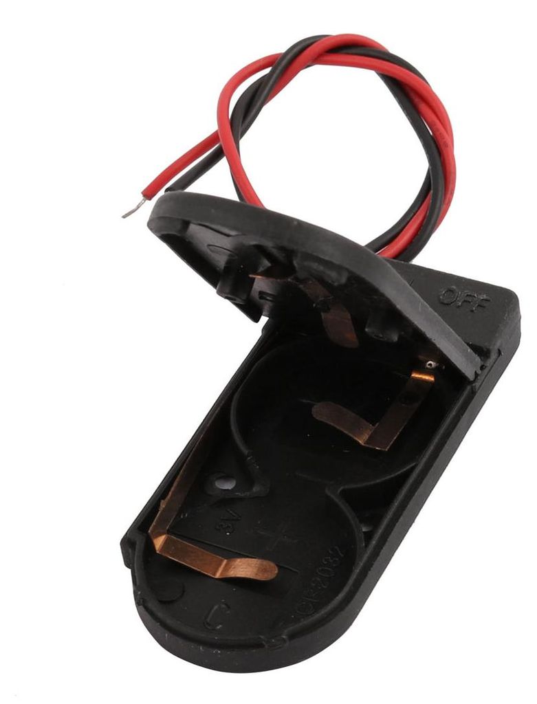 2x3V Kunststoffgeh?use Knopfzelle Halter Batteriefach mit Schalter 2 Stš¹ck