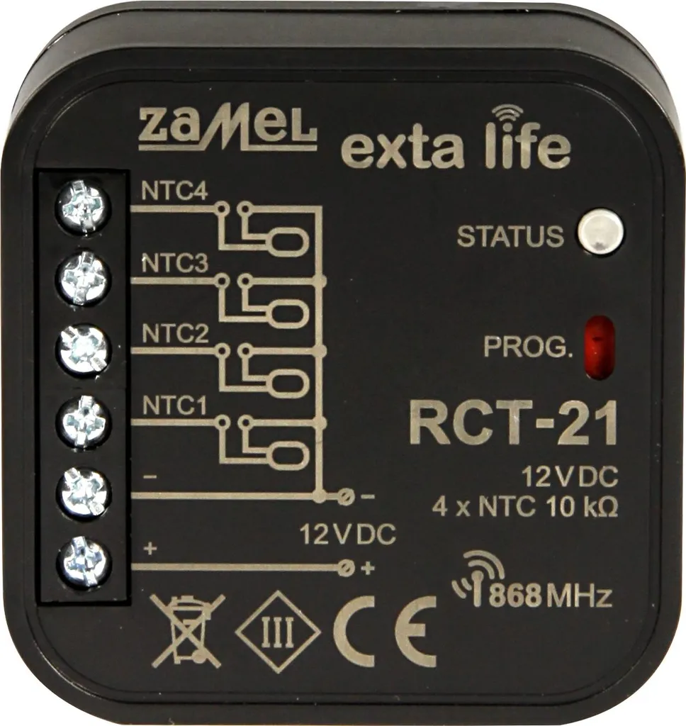 Sonde de température radio pour régulation de chauffage Exta Life 12V