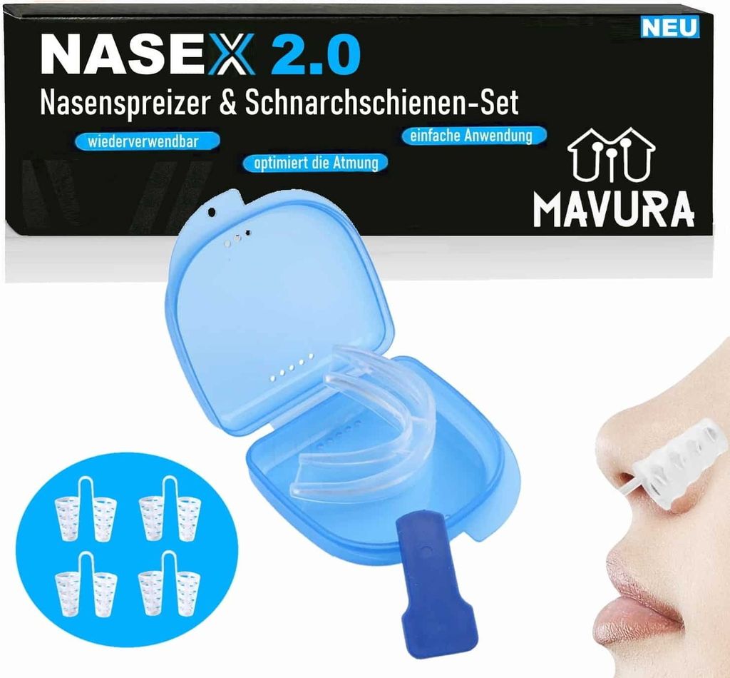 NASEX Premium Nasal Spreader & Schnarch Rail Set Ronflement Image du produit 