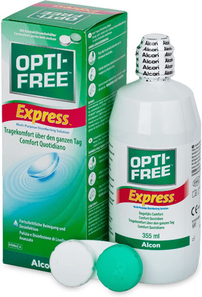 OPTI-FREE Express - 355ml + Behälter Produktbild 