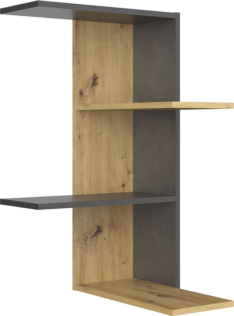 FMD furniture Eckregal mit 4 Ebenen 45 x 45 x 75 cm in Produktbild 