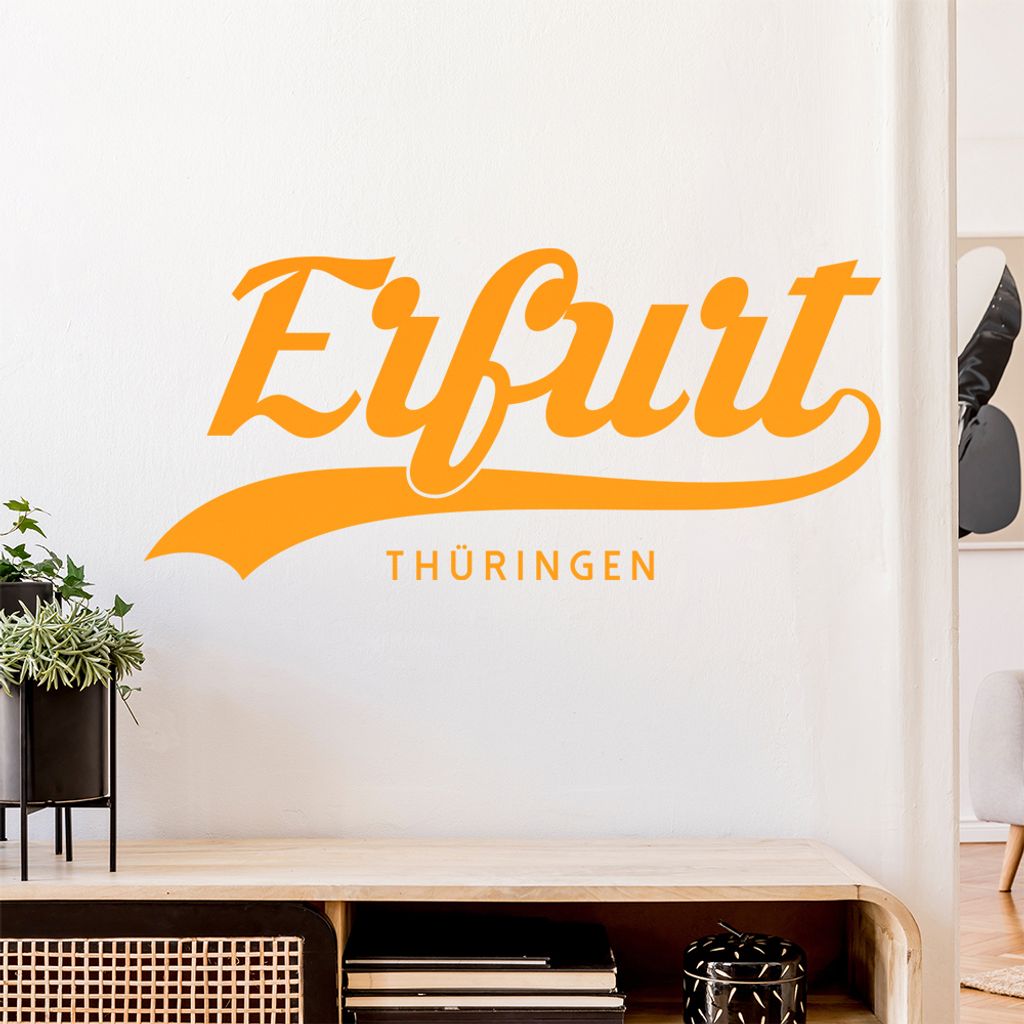Erfurt Thüringen Wandtattoo Wandaufkleber Wall Sticker - Dekoration, Küche, Wohnzimmer, Schlafzimmer, Badezimmer