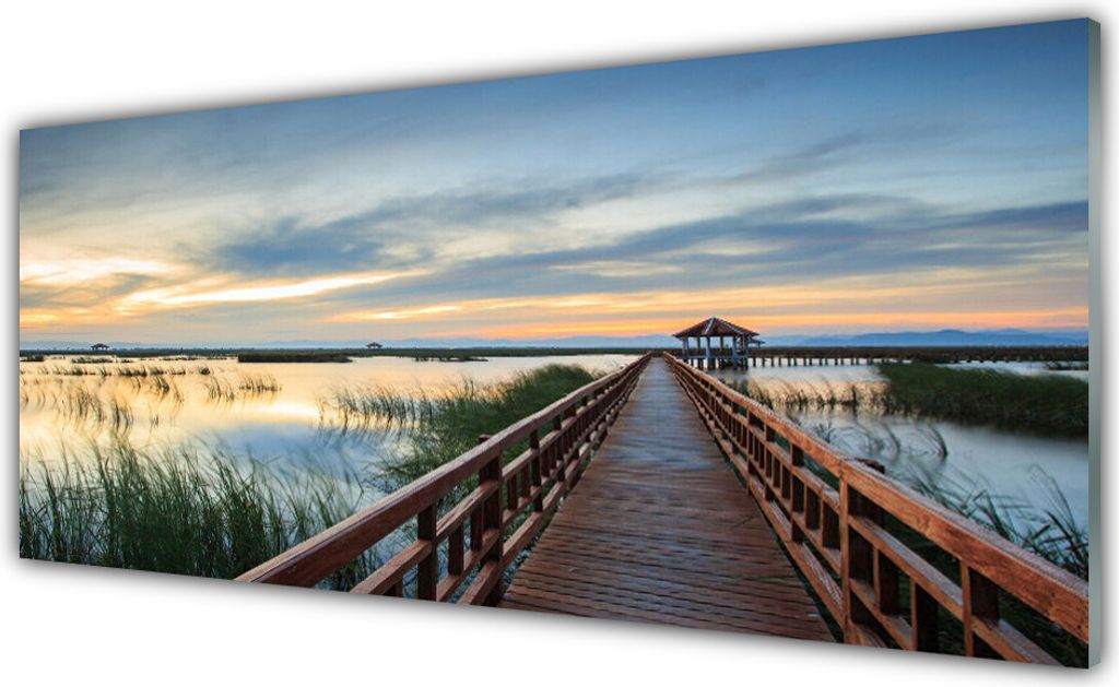 Glasbilder 125x50 Wandbild Druck auf Glas Brücke Architektur