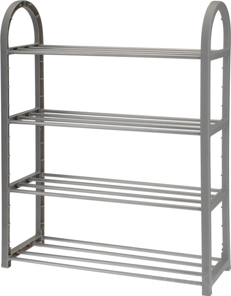 Skriňa na topánky 4 úrovne čierna 65 cm Obrázok produktu 
