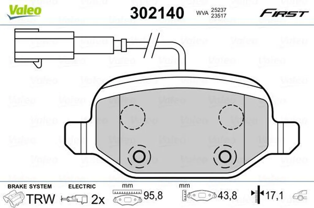 Plaquettes de frein pour Fiat 500 et Linea - Sécurité route et ville