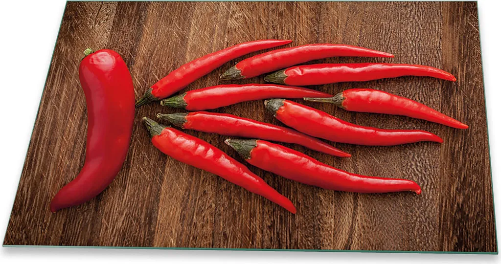 Copri Piano Cottura 80x52 Vetro Ceramica Rosso Paprika Universale