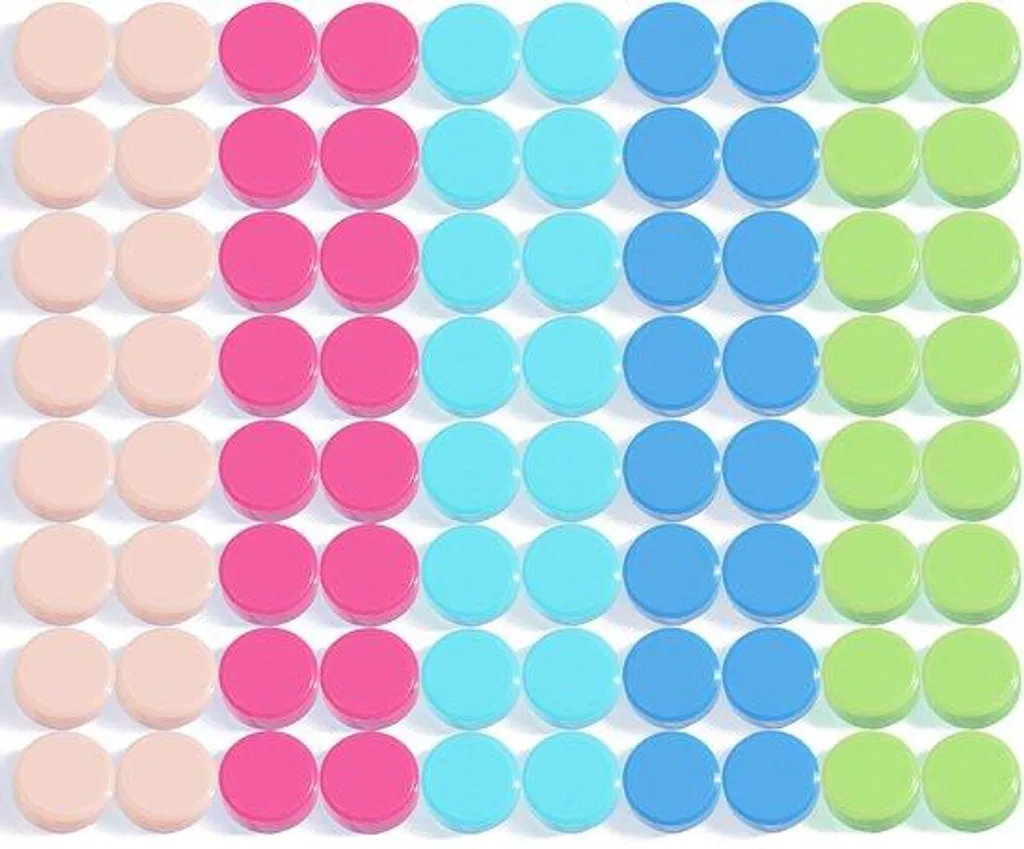 Aimants de bureau magnétiques colorés, lot de 80 pions pour tableau blanc