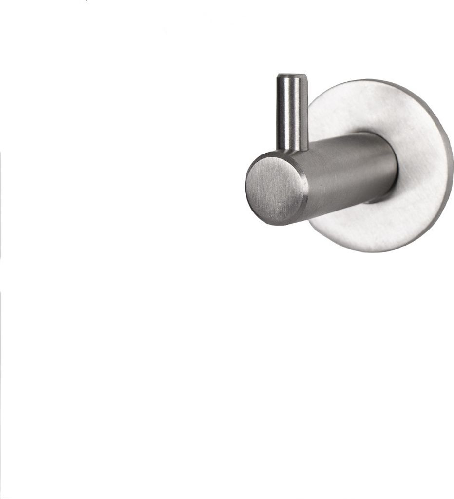 Wandhaken Handtuchhalter Kleiderhaken ø 14mm Edelstahl matt gebürstet Garderobenhaken 42mm