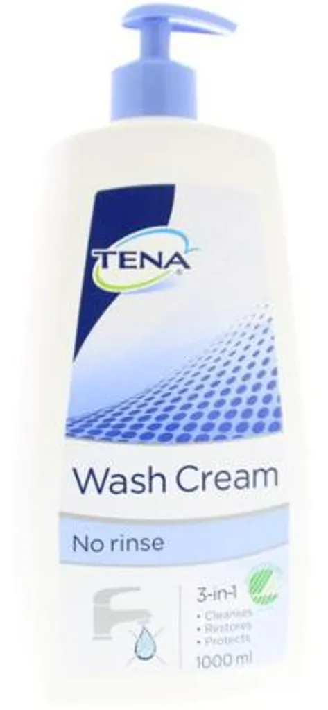 TENA 4249 Crème lavante 3 en 1 hydratante et apaisante 1000ml