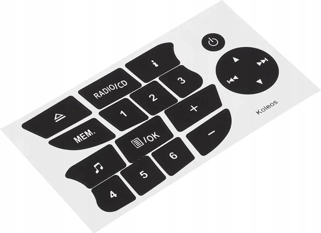 Adesivi Radio Renault Megane 3 Clio III - Kit Ripristino Tasti - 3