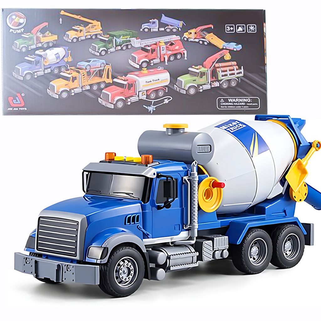 Grand camion malaxeur à ciment avec lumières et bruits, Image du produit 