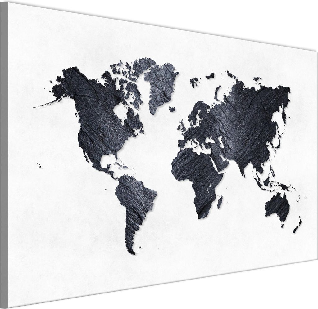 LUMASOUL Leinwand Bilder, Leinwandbild Karten Motiv, Wandbilder Holzrahmen, Bilder 120x80cm Schwarz