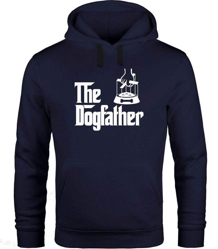 Hoodie Herren The Dogfather Kapuzen-Pullover Moonworks schwarz XL