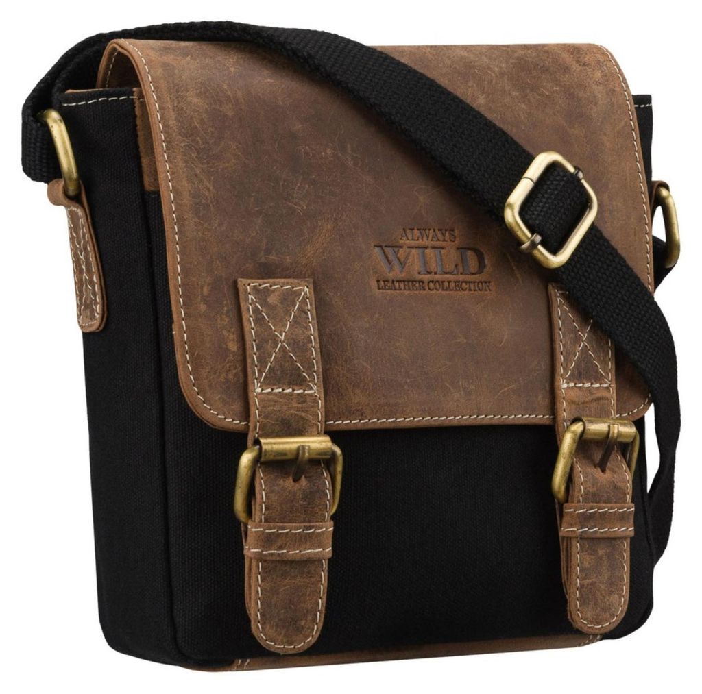 Always Wild pánska crossbody taška z prírodnej kože a Obrázok produktu 
