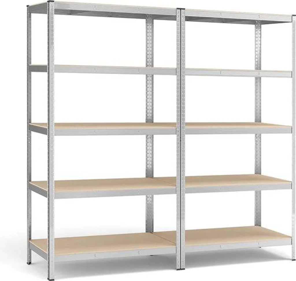 Rayonnage Métallique de Stockage Industriel Rootz - Lot de 2 Modules