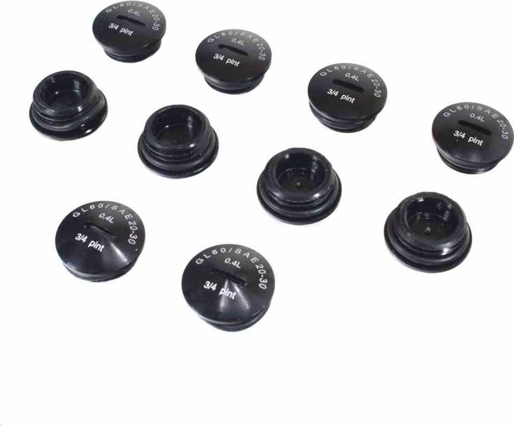 Simson Öleinfüllstopfen Schwarz 10Er-Pack. Sc