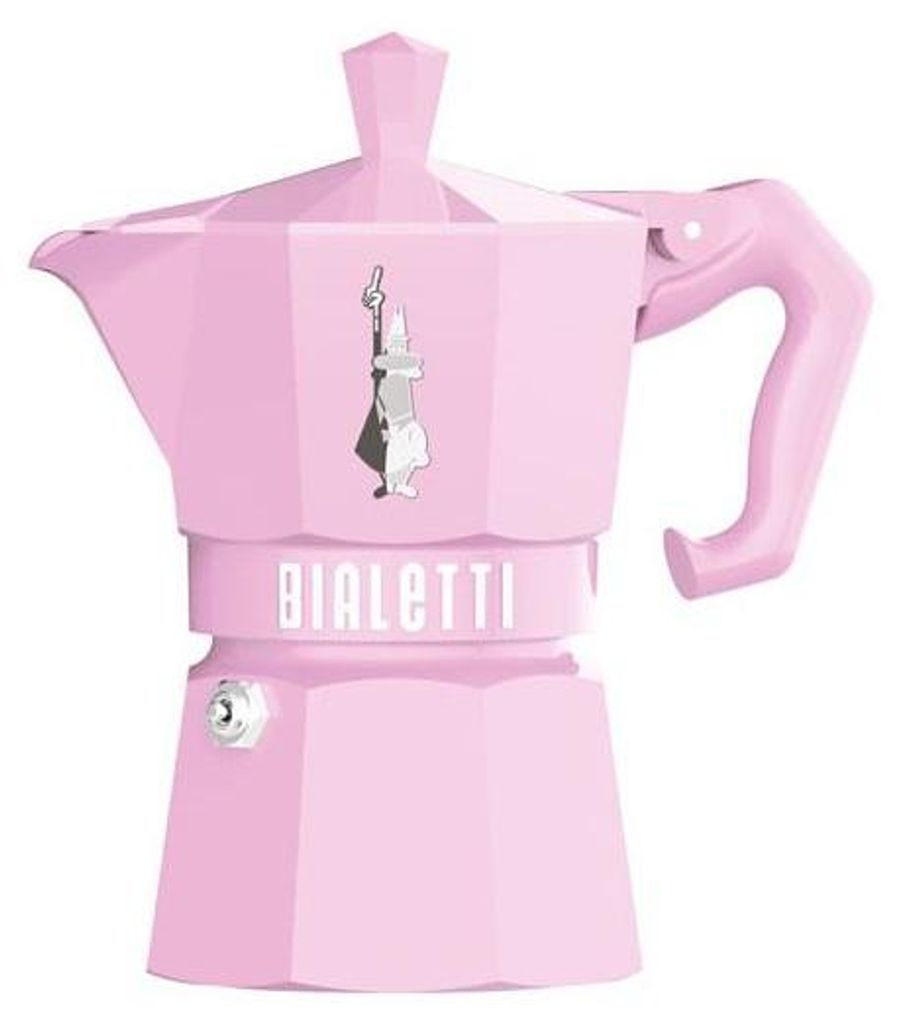 Cafetière italienne 3 tasses rose pastel - Bialetti - Image du produit 