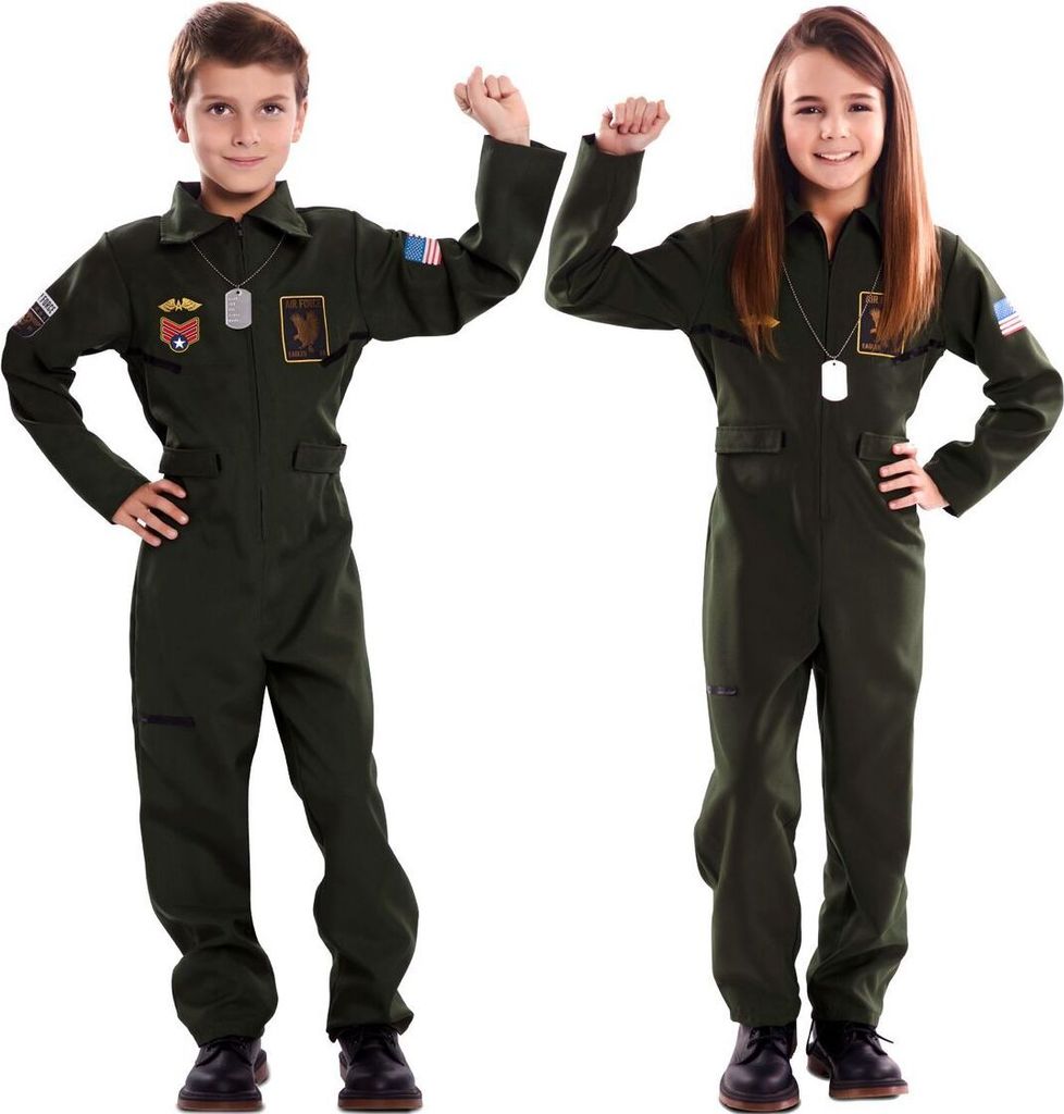 Kampfpilot Kostüm Fliegerass für Kinder