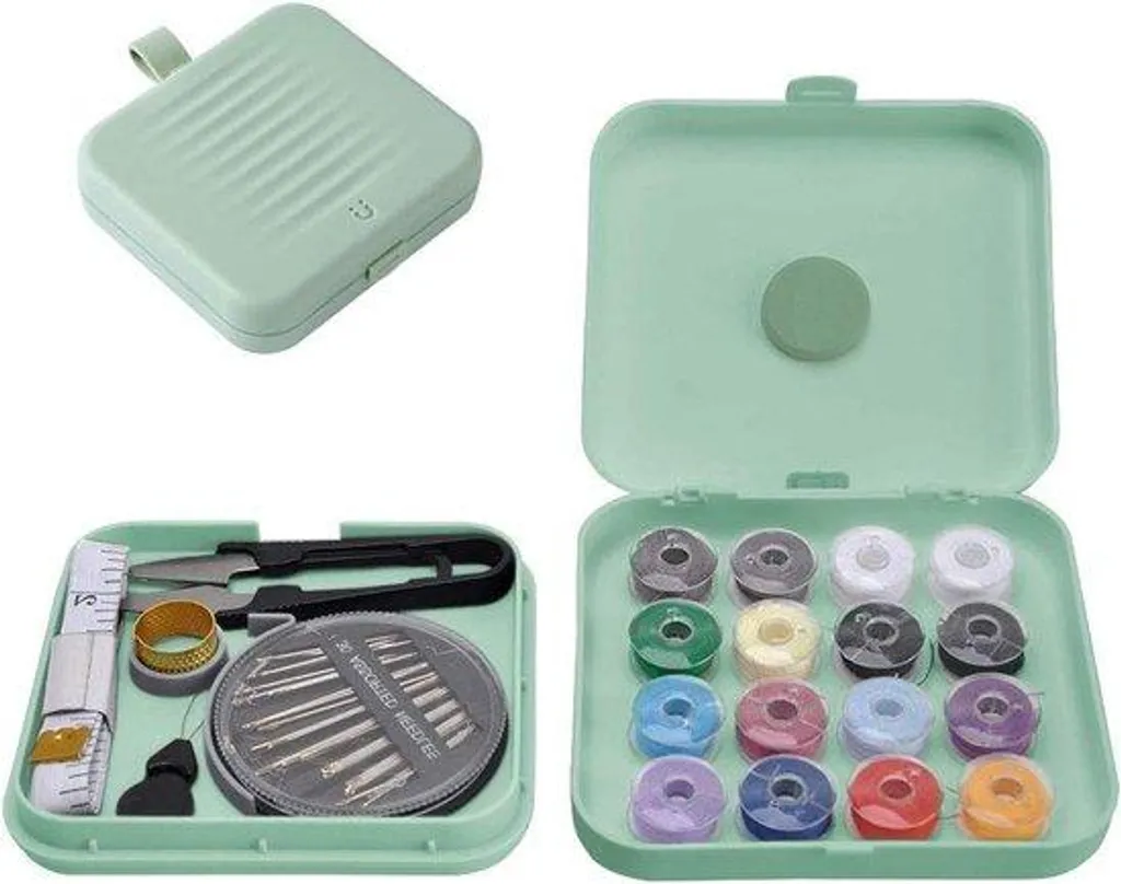 Boîte de rangement couture portable : organiseur pour petits fils et kits