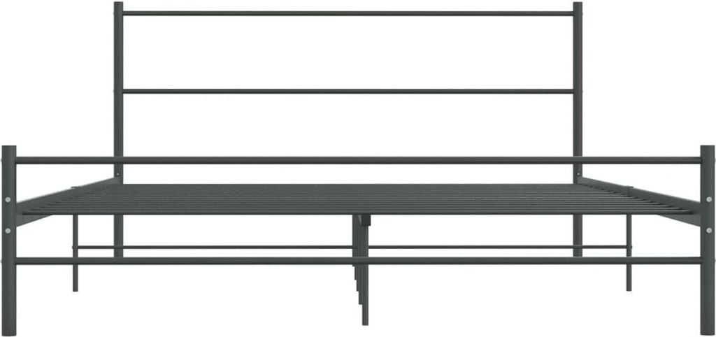 "im Sonderangebot"Bettgestell - CLORIS - Doppelbett - Robust und langlebig - ohne Matratze Grau Metall 140×200 cm - Einfache Montage - - DEMöbel1...