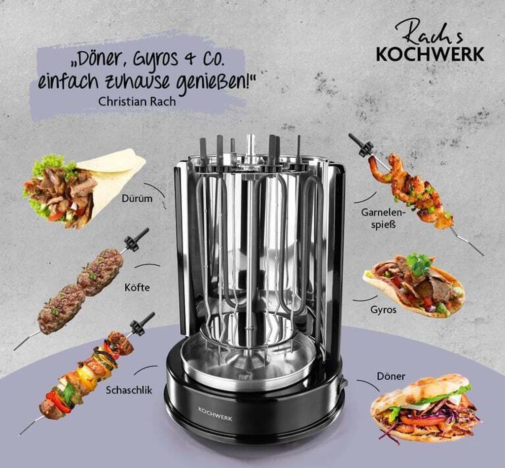 Rachs KOCHWERK Dönergrill - Schwarz Produktbild 4
