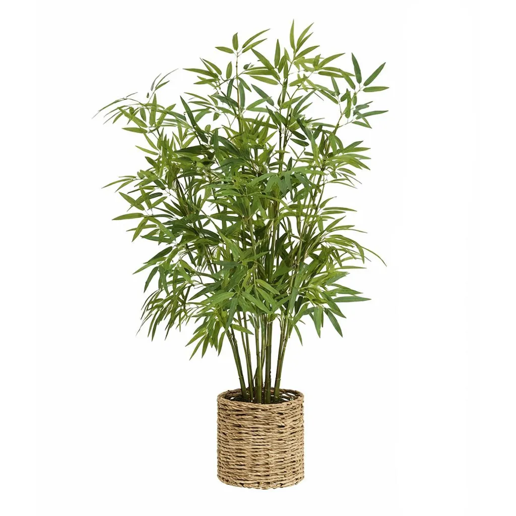 Bambù Artificiale 100 cm | Pianta Finta Realistica con Vaso Arredo