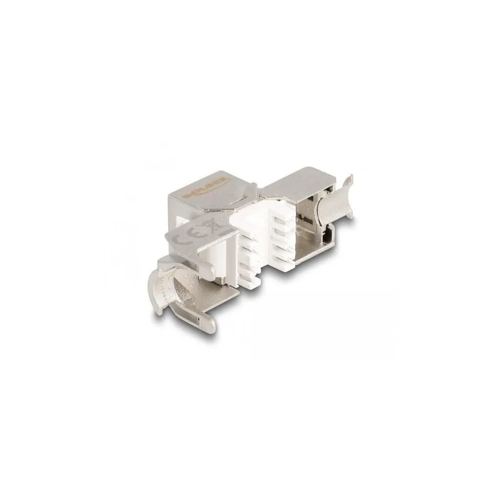 Module Keystone DELOCK RJ45 vers LSA Cat.6A blindé métal - Réf 86233 - 2