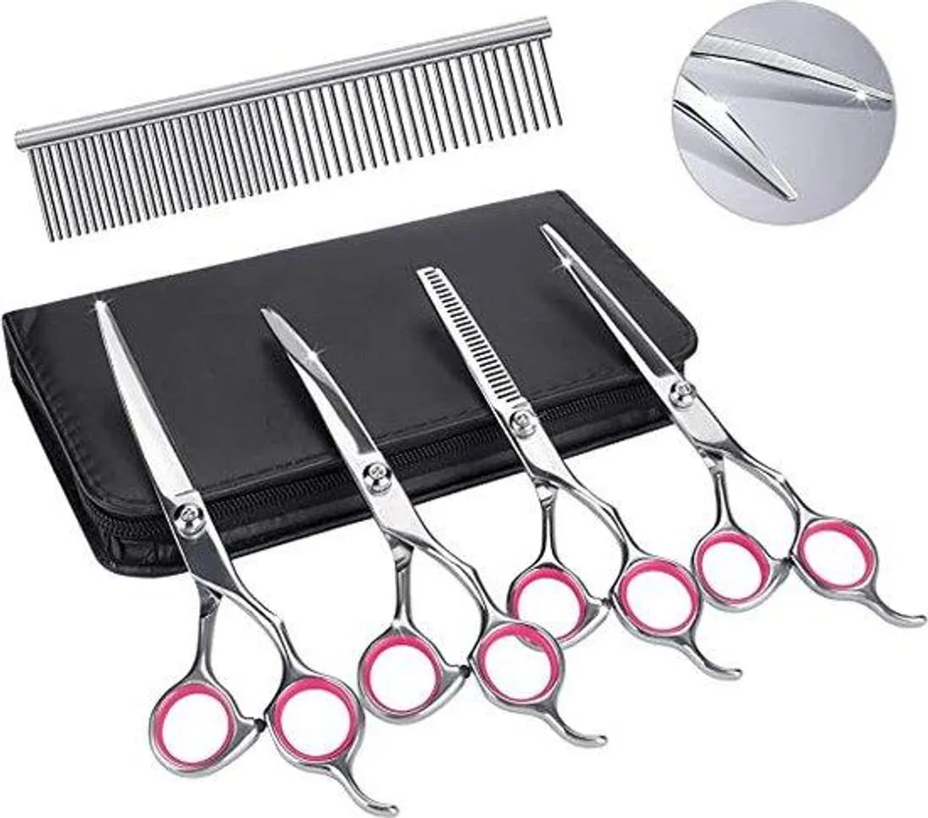 Kit toilettage professionnel avec pince à poils et brosse ergonomique