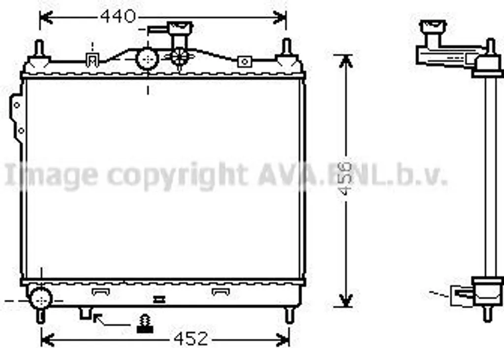 Radiateur de refroidissement moteur Hyundai Getz pour réparation auto