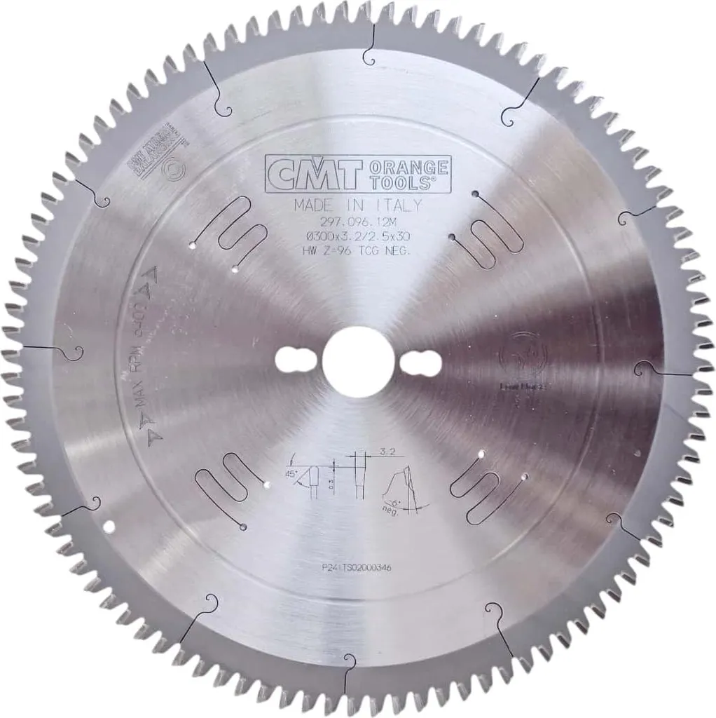 Lame de scie circulaire pour découpe nette de stratifié et PVC 300mm