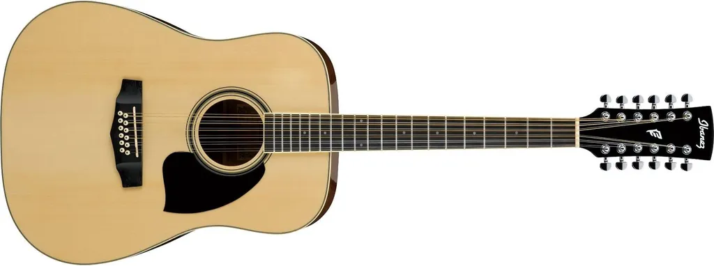 Guitare 12 cordes IBANEZ Dreadnought Naturel Brillant à haute résonance