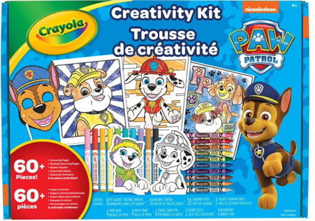 Coffret Dessin PAW Patrol Crayola Sans Tache pour Enfant Créatif dès 3 Ans