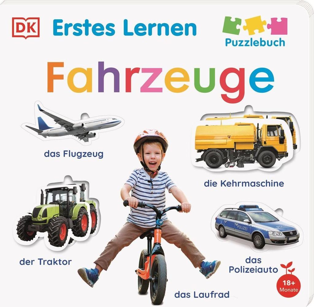 Erstes Lernen Puzzlebuch. Fahrzeuge