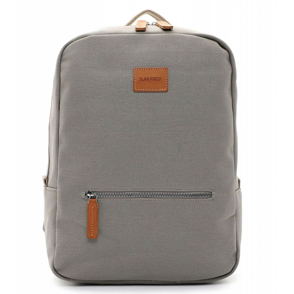 SURI FREY Laptoprucksack Rucksack mit Laptopfach Milly Backpack Grey hellgrau