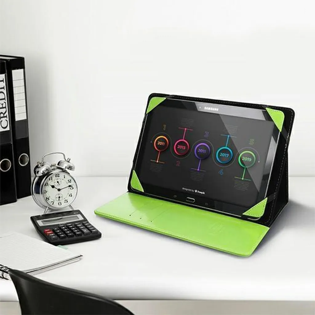 Custodia Universale Tablet 7 pollici Blun UNT Limon Lime con Stand - 10
