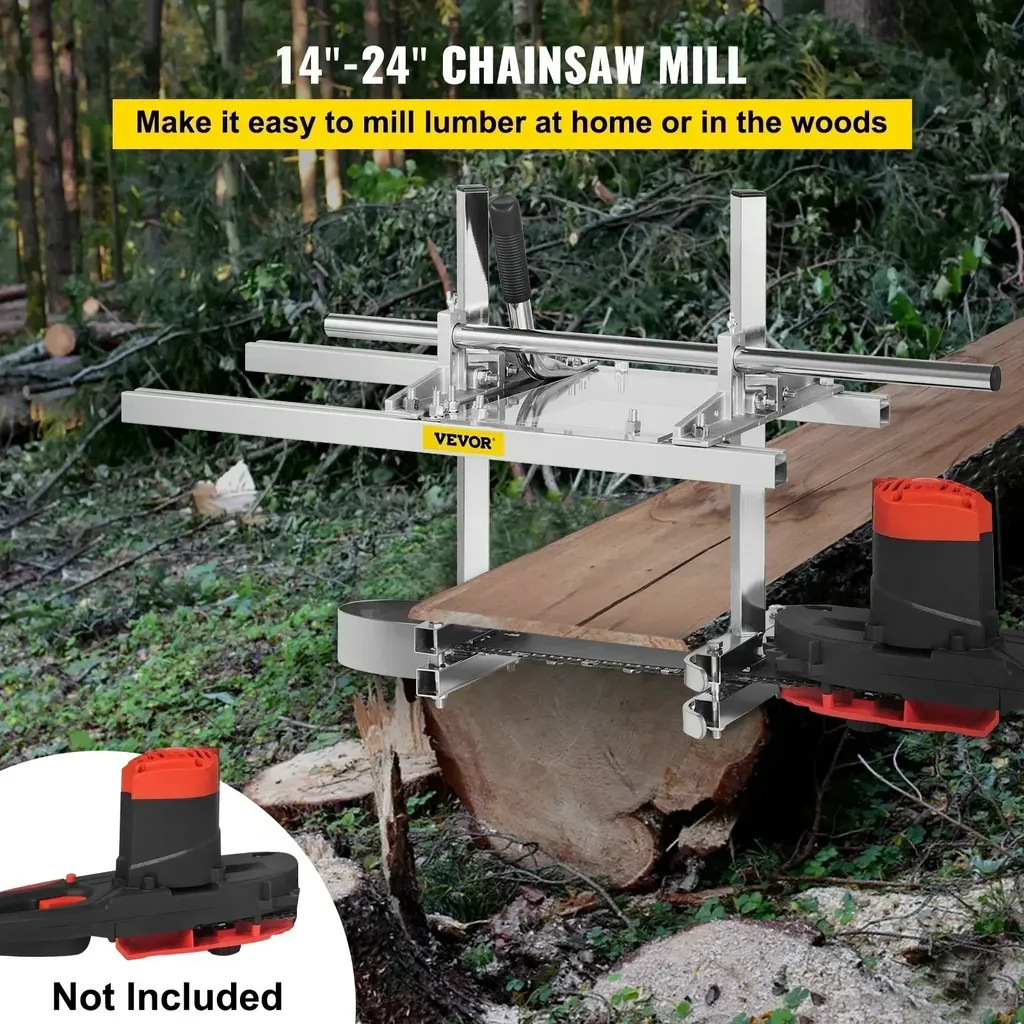 Scierie Mobile pour Tronçonneuse 14-24 Pouces en Aluminium et Acier - 2
