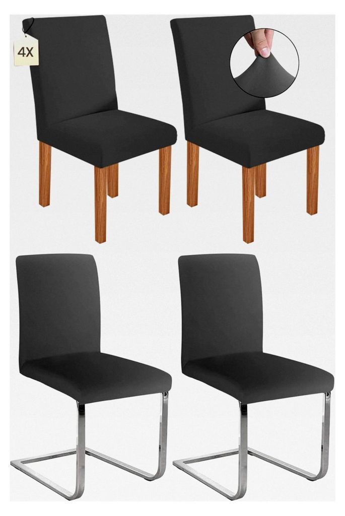Stretch-Stuhlhussen für Schwingstühle, Abnehmbare und Waschbare Stuhlbezüge, Chair Cover für Esszimmer, Hotel, Bankett, Partys Deko, Hochzeit (...