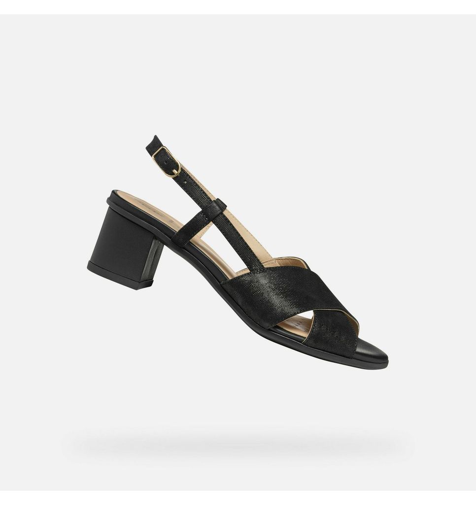 Geox Schwarze Damensandalen Aurely 50 37