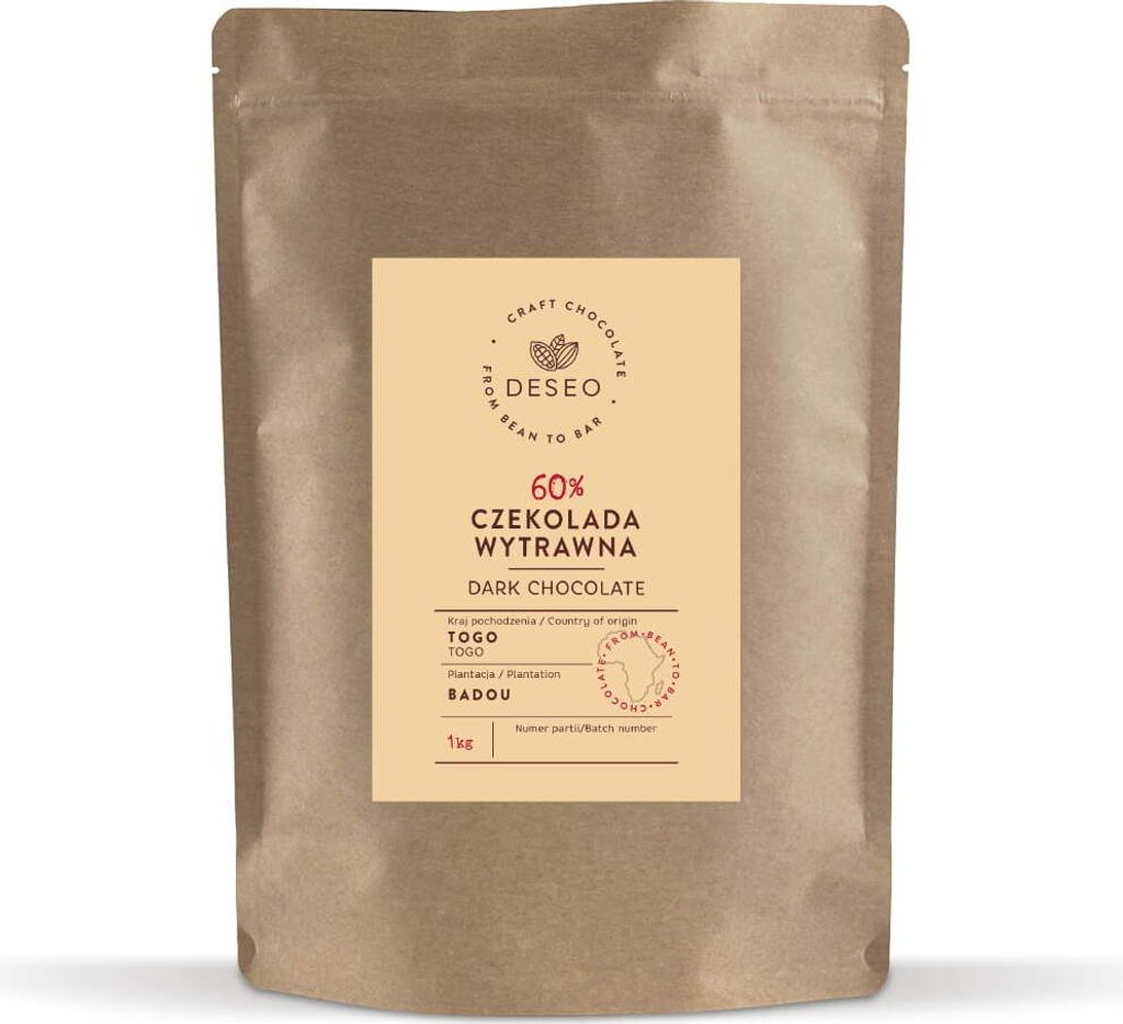 Zartbitter-Schokoladendrops Togo 60% 1 kg Produktbild 