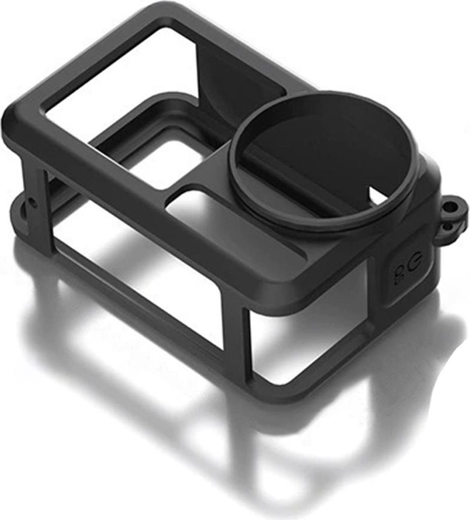 Für DJI Action 5 Pro / 4 / 3 Kamera Silikon Schutzhülle mit Linsenschutz Schwarz