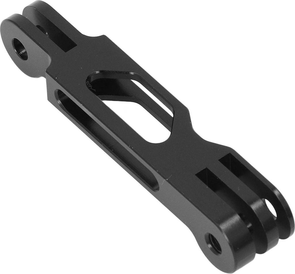 3,3-Zoll-Helmstockhalterung mit Verlängerungsarm aus Aluminiumlegierung für Insta360 X3 ONE RS GO 2 X2 R X Schwarz