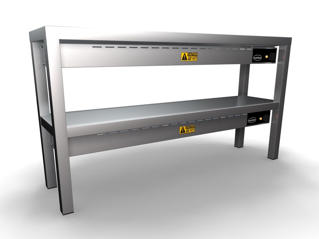CHEFGASTRO Aufsatzbord Keramisch beheizt 2 Stufig 1200 6 Heaters Of 250W BxTxH 1200x300x650mm