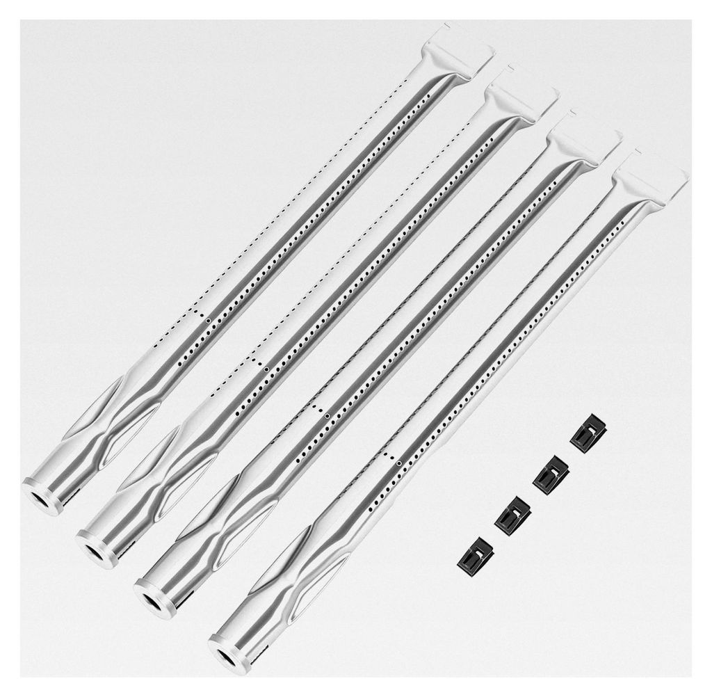 Edelstahlbrenner für Rösle Videro G3 und G4, Ersatzteile für Gasgrills der Rösle Videro Serie, 4 Stück