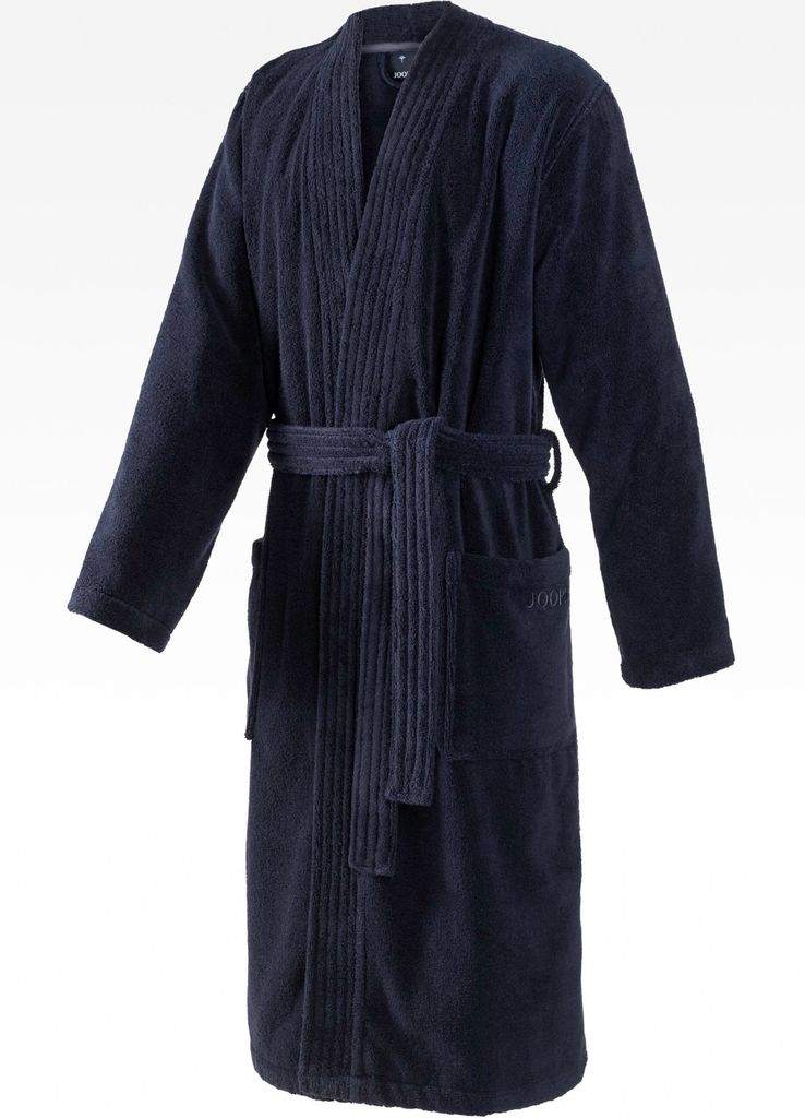 JOOP! Herrenbademantel Kimono 1647 Farbe blau Größe 46/48