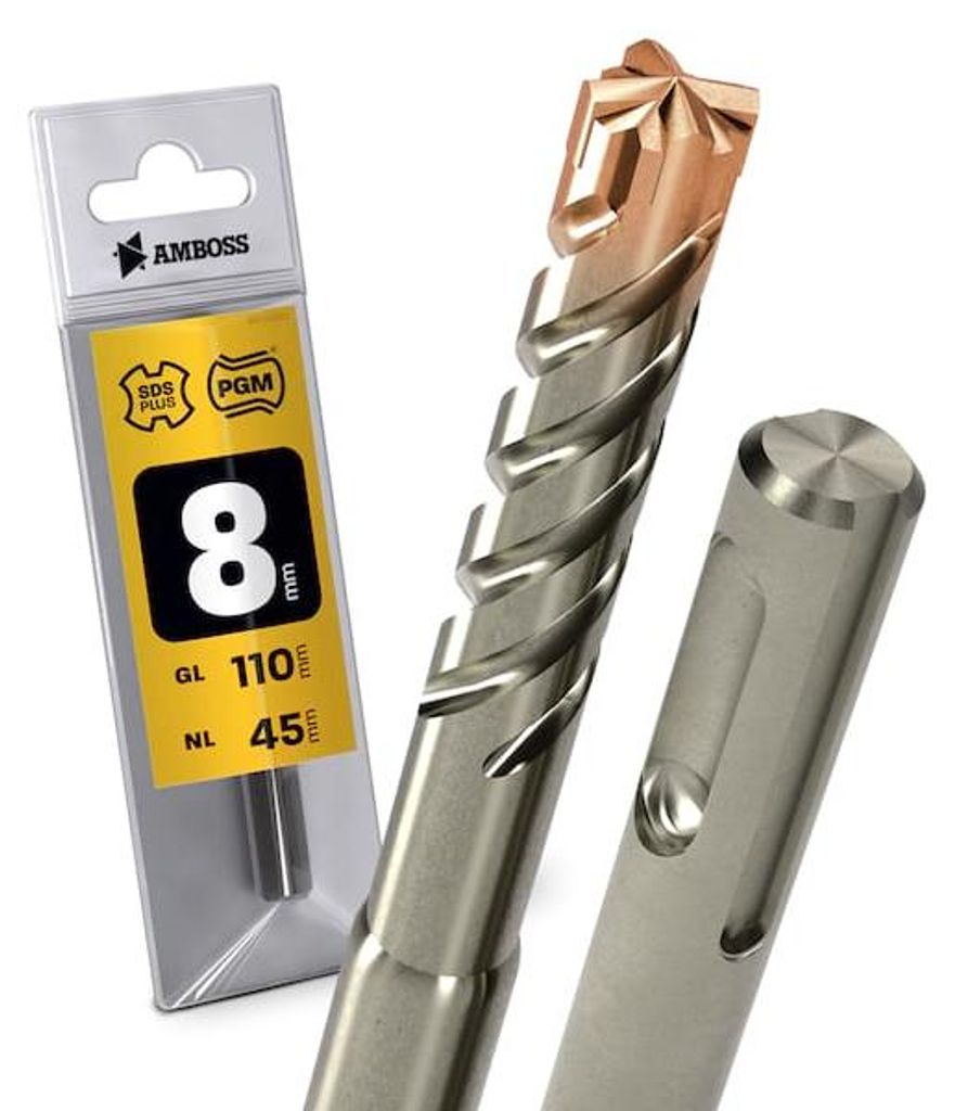 1x Bohrer SDS Plus Schaft - Ø:8 mm - GL: 110 mm