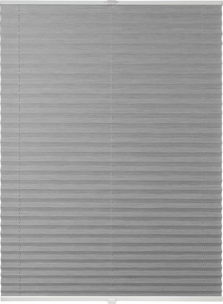 Plissee auf Maß Bamboo für Fenster zum Anschrauben in Glasleiste Farbe: Grau Bamboo, Größe: B): 131-140 cm, H): 101-150 cm