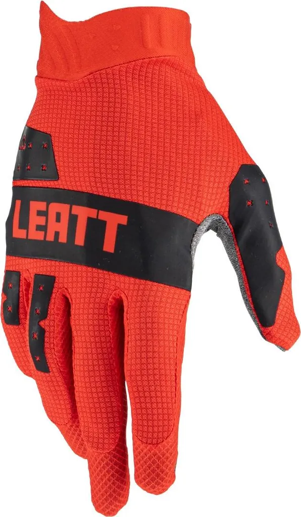 Gants de protection motocross Leatt 1.5 GripR souples Noir et Rouge