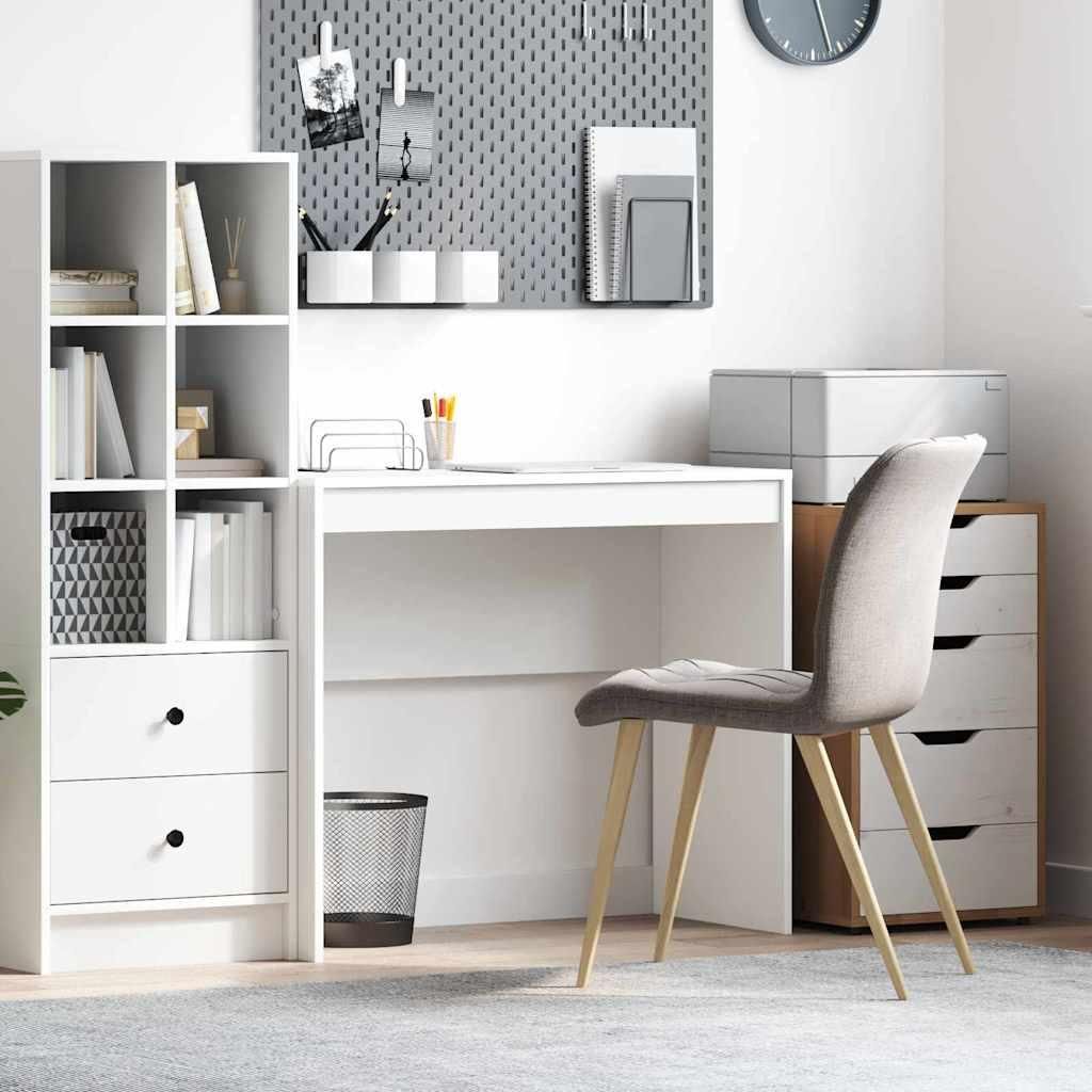 "Spring Sale"Schreibtisch - elegantes Design - Computertisch/Bürotisch - Weiß 90x40x76cm DE485704 - Schreibtische